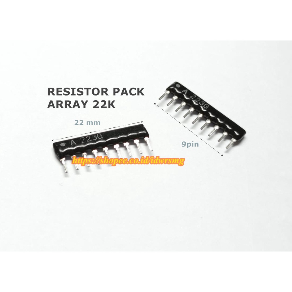 Resistor Network Rpack 22K 9 pin Resistor Pack Array 22 K 9P