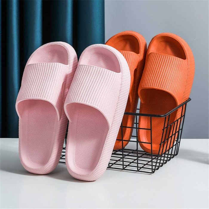 Sandal Rumah Wanita Pria Sendal Selop Anti Slip Hotel Tebal Empuk