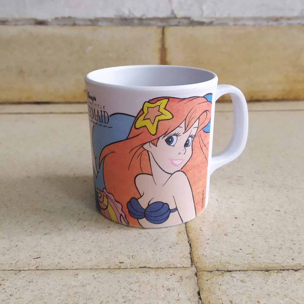 mug gelas disney princess ariel little mermaid