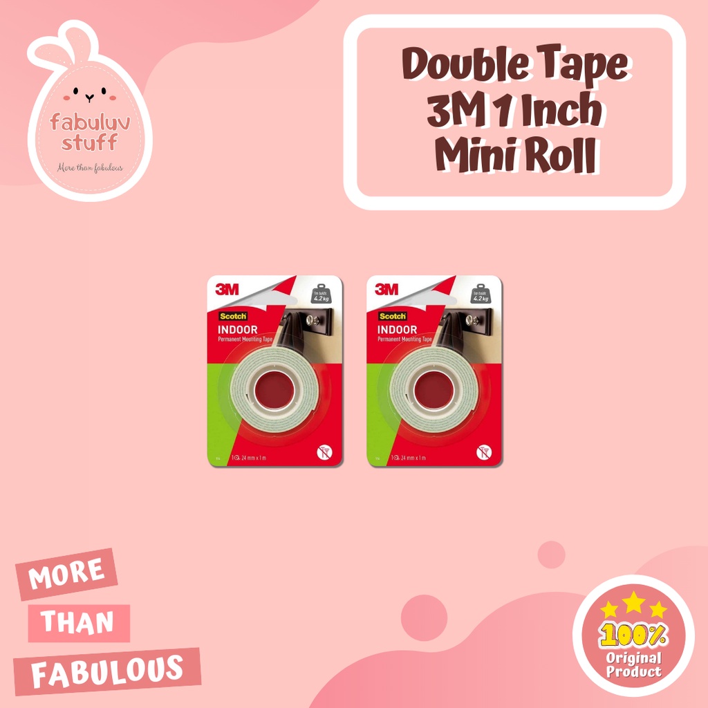 

ATK ~ Double Tape 3M - 1 in ( Mini Roll )