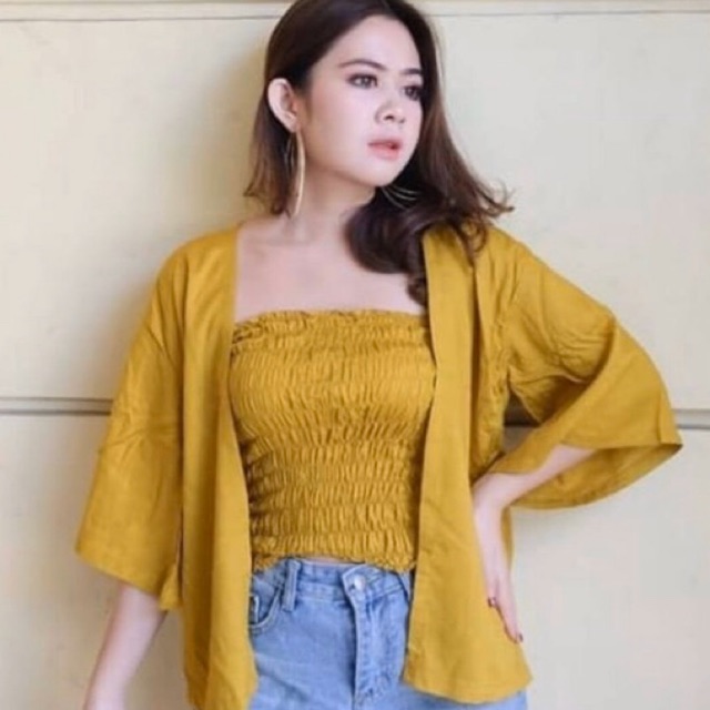 BAJU PANTAI / SET KEMBEN BALI POLOS