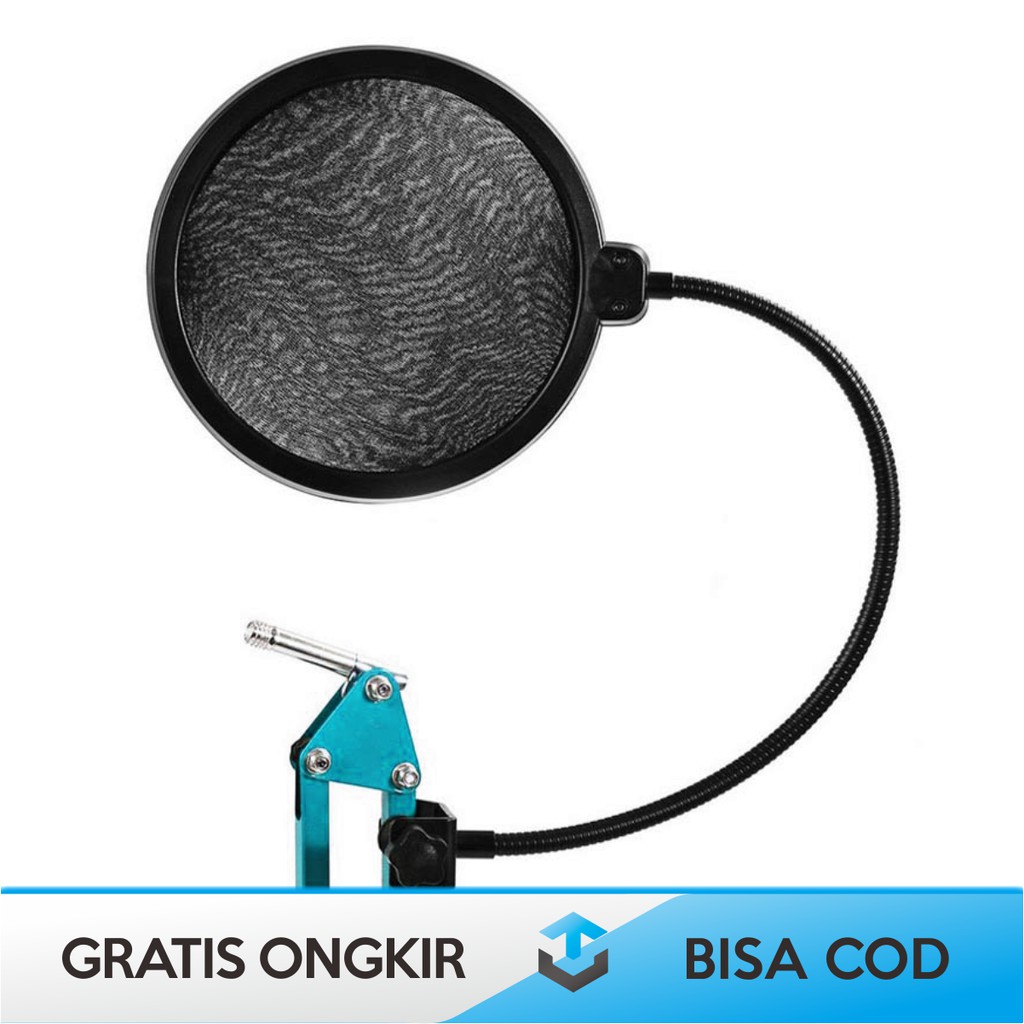 POP FILTER MIC MICROPHONE ORIGINAL TAFFSTUDIO MPF-6 - POP FILTER MIKROFON ORI TAFFSTUDIO MPF-6