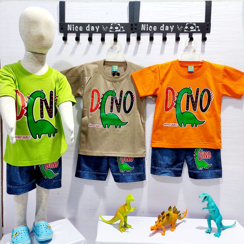 setelan anak laki laki dalmal dino pisuke