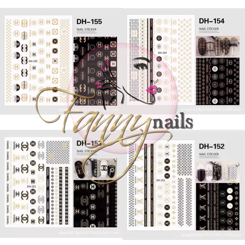 BEST SELLER NAIL STICKER STIKER KUKU MOTIF GARIS LEBAH WATER DECAL NAIL STICKER