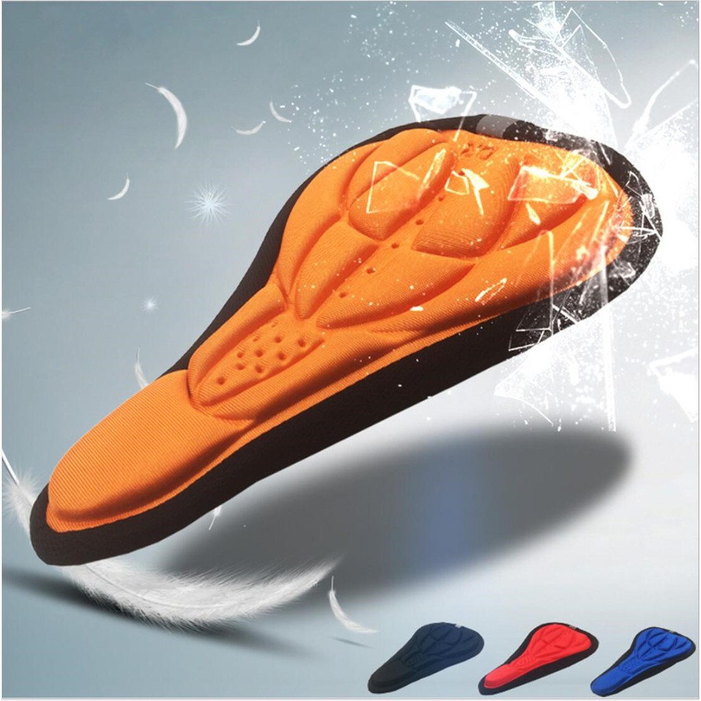 3D Sarung Bantal Sepeda / Jok Cover Sadel Sepeda Empuk Bike 3D Gel Pad Saddle Skotlet Reflektif