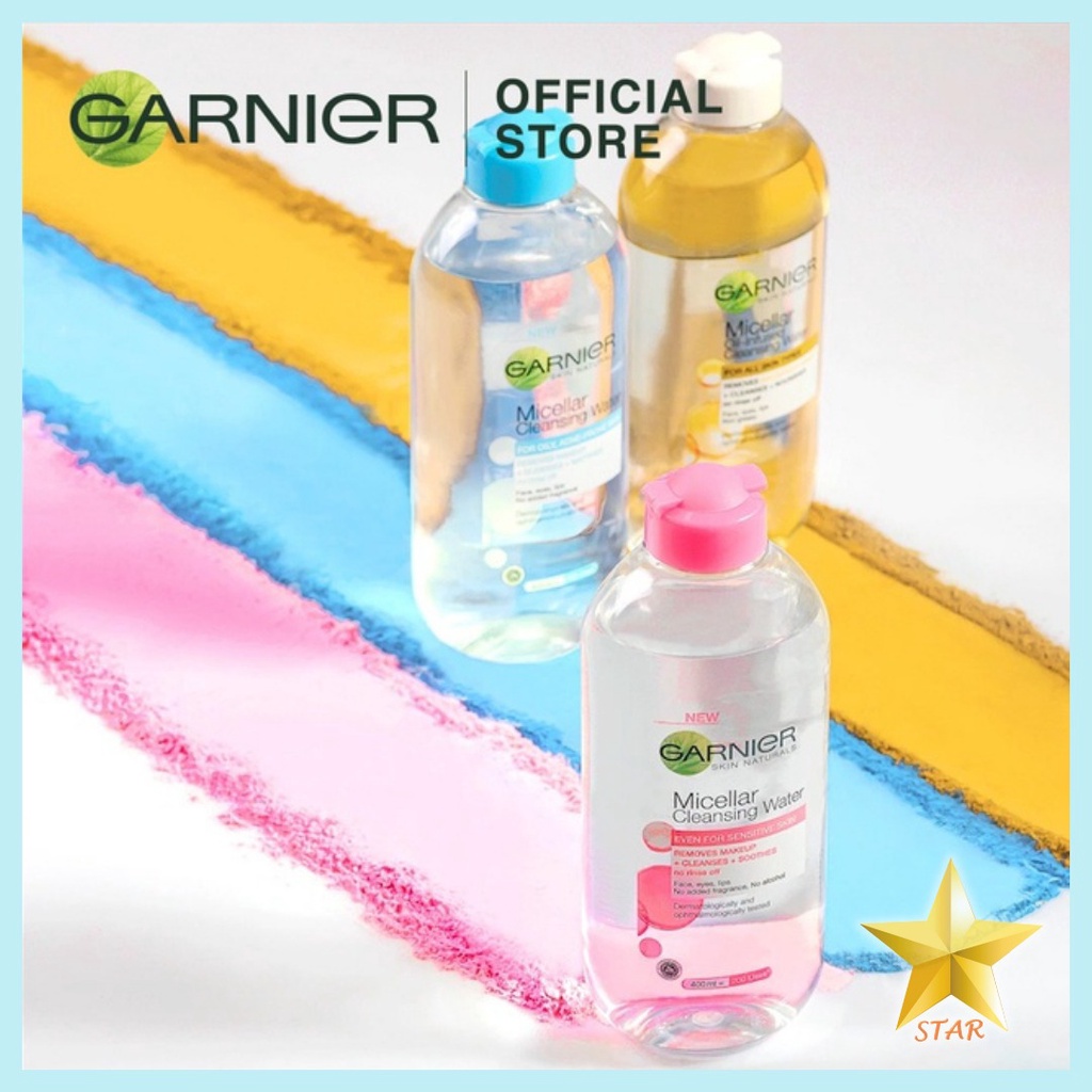 ORIGINAL Garnier Micellar Cleansing Water Biru 125 ML