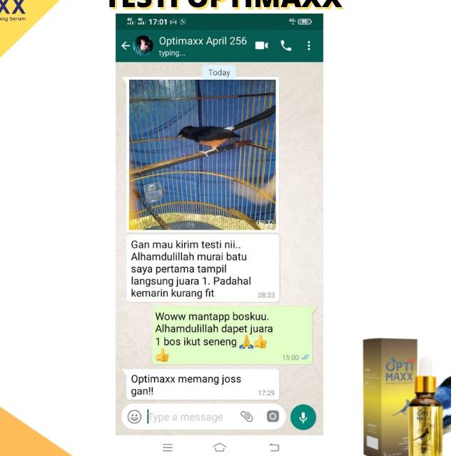 ❪DiR⭐️❫ Optimaxx Optimaxx Vitamin Burung Vitamin Lovebird Vitamin Burung Gacor Vitamin Lovebird Gaco