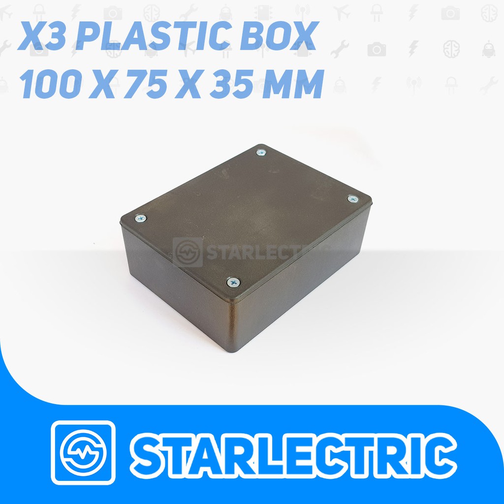 Box Hitam X3 Kotak Plastik Casing Komponen X-3