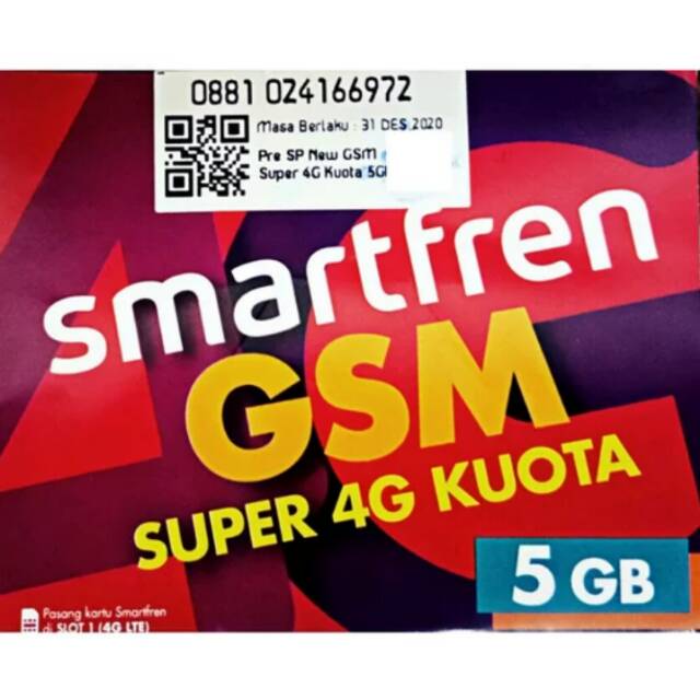 Jual Kartu Perdana Internet Smartfren 5GB | Shopee Indonesia