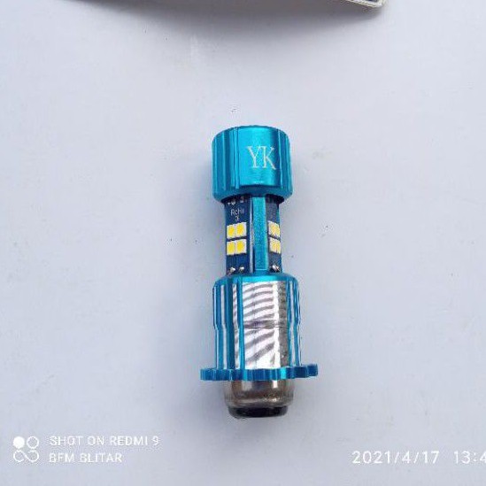 lampu led motor h6 3 sisi super terang warna putih