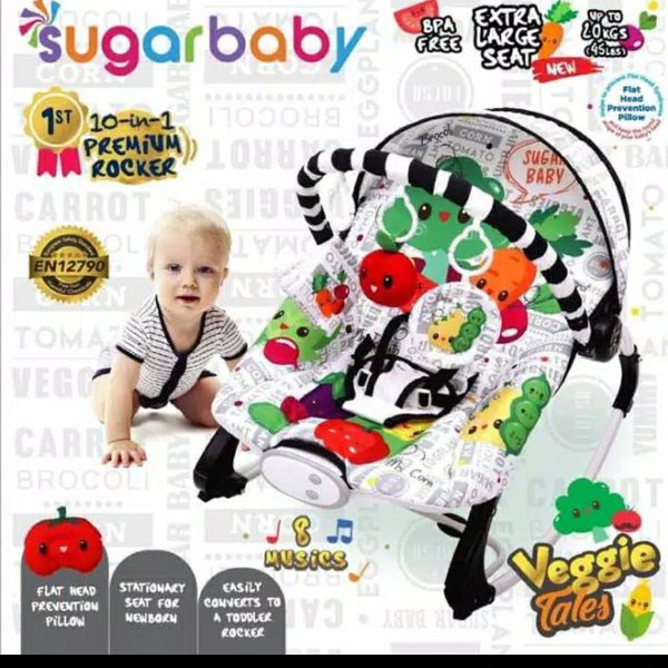 PROMOO!!!! Premium Rocker Extra Large Seat Sugar Baby 10 in 1 - DIJAMIN MURAH