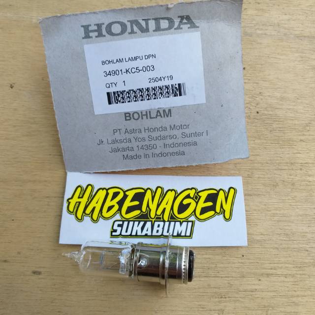 bohlam lampu depan head lamp honda tiger lama lawas revo megapro mega pro hiu primus ORI AHM HGP