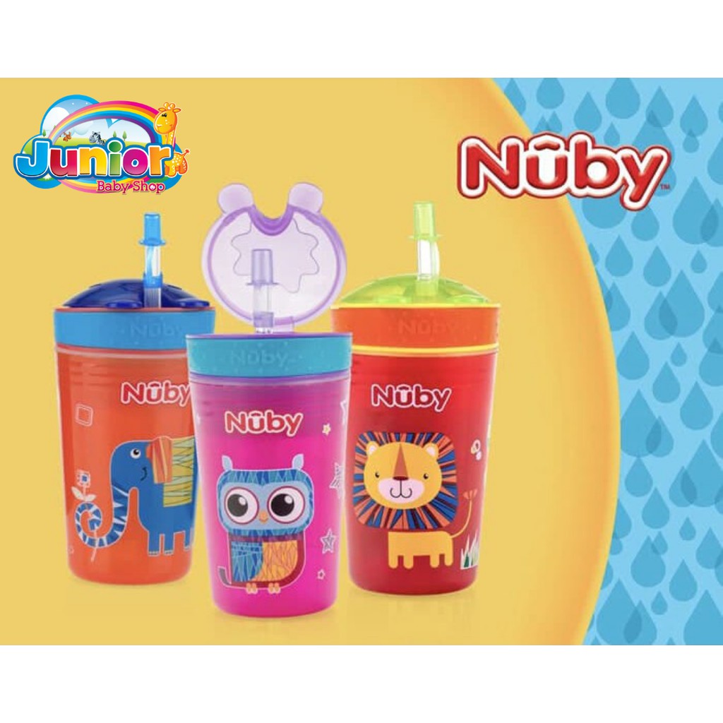 Nuby Snack N Sip Cup With Straw Cover