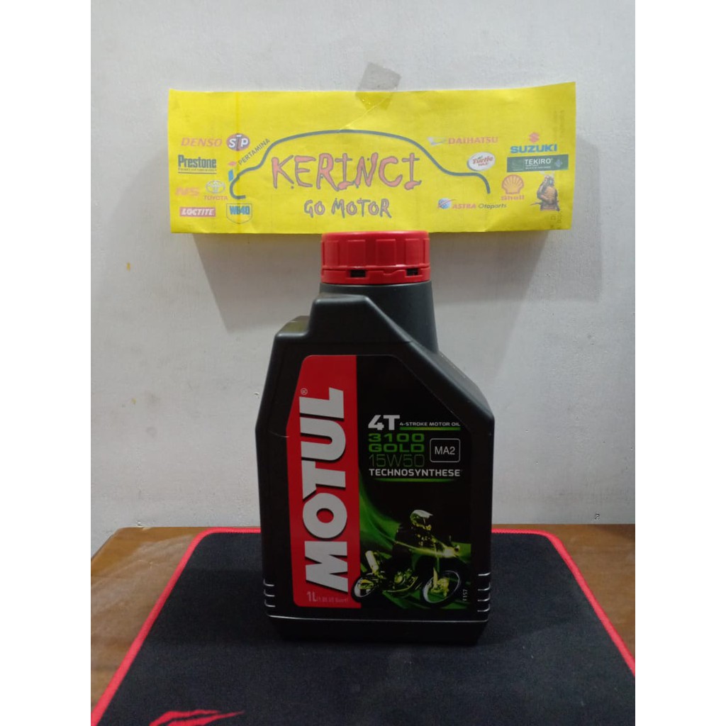 OLI MOTUL 4T 3100 GOLD 15W-50 1L - OLI MOTOR MOTUL 3100 GOLD 4T 15W-50