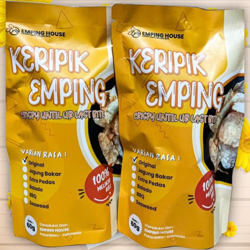 Keripik Emping Melinjo Matang tipis dan gurih