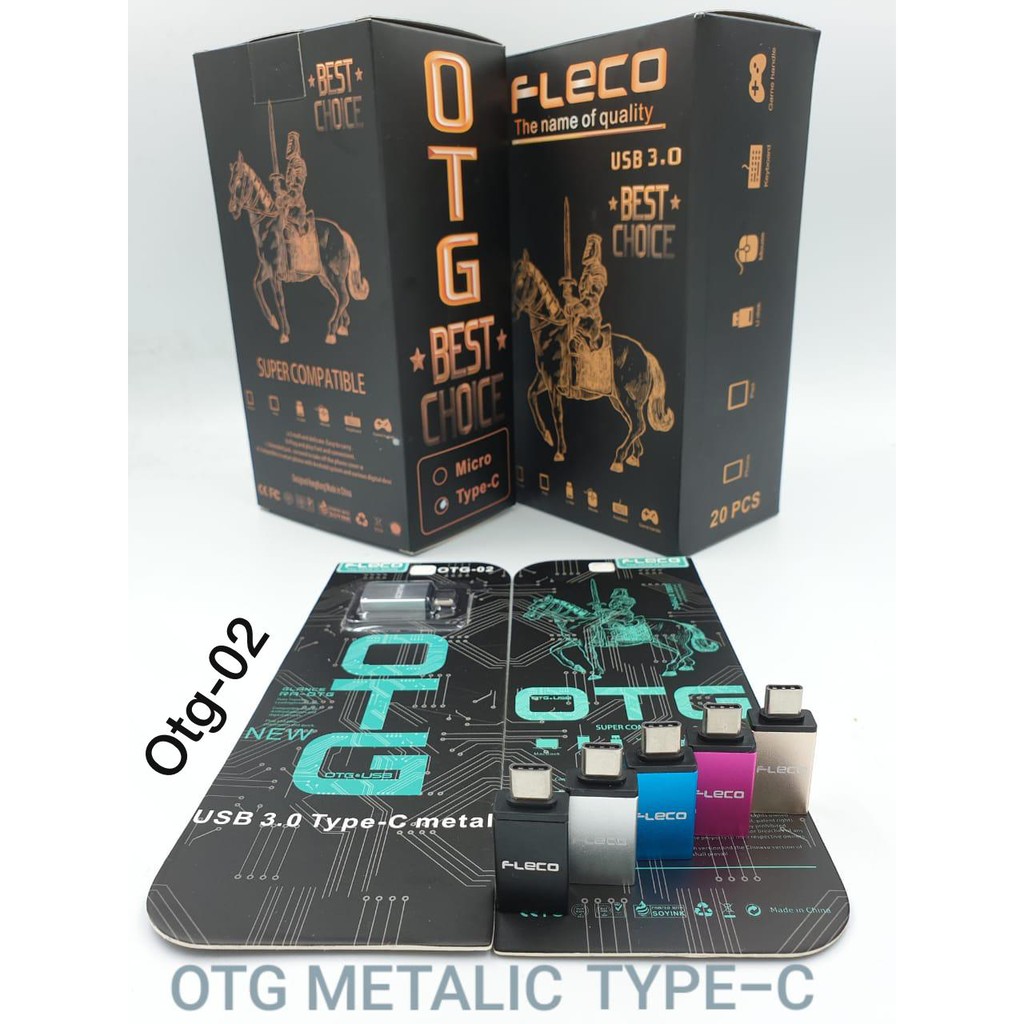 OTG KABEL FLECO MICRO ORIGINAL/TYPE-C &amp; OTG FLECO METAL ALUMINIUM MICRO-USB &amp; TYPE-C