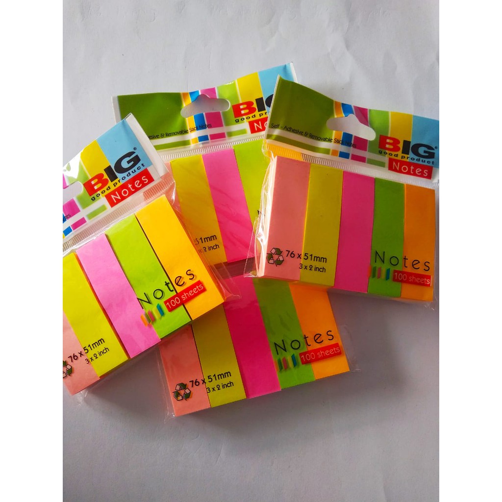 

STICKY NOTES BIG 76 X 51 MM