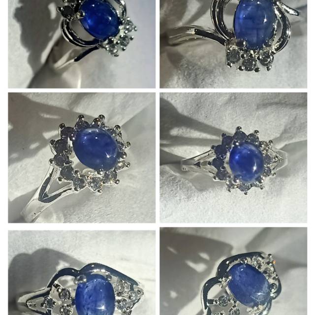 Natural blue sapphire ring cewek