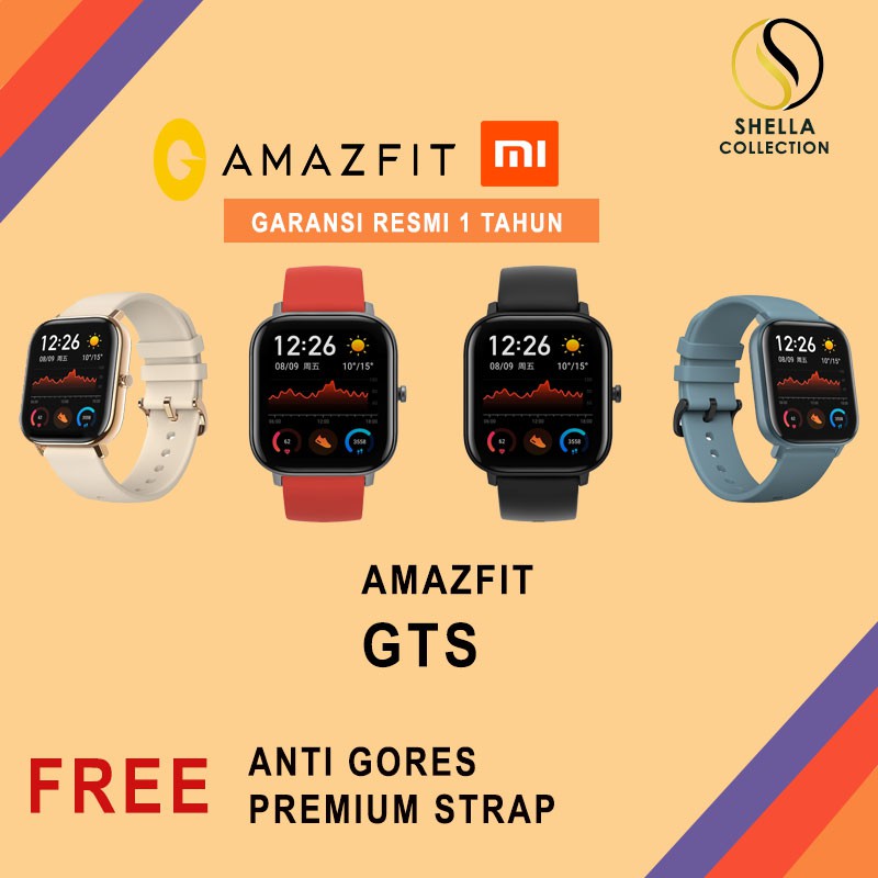 Original Xiaomi Amazfit GTS Smartwatch International Version GTS jam tangan pintar xiaomi GTS