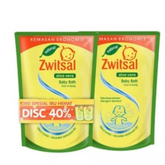 Zwitsal Baby Bath Hair &amp; Body (buy 1 get 1 dan 1 PCS pouch 450ml)