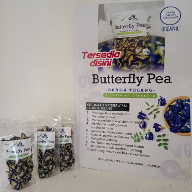 

Bunga Telang Premium/ Butterfly Pea (paket isi 2)