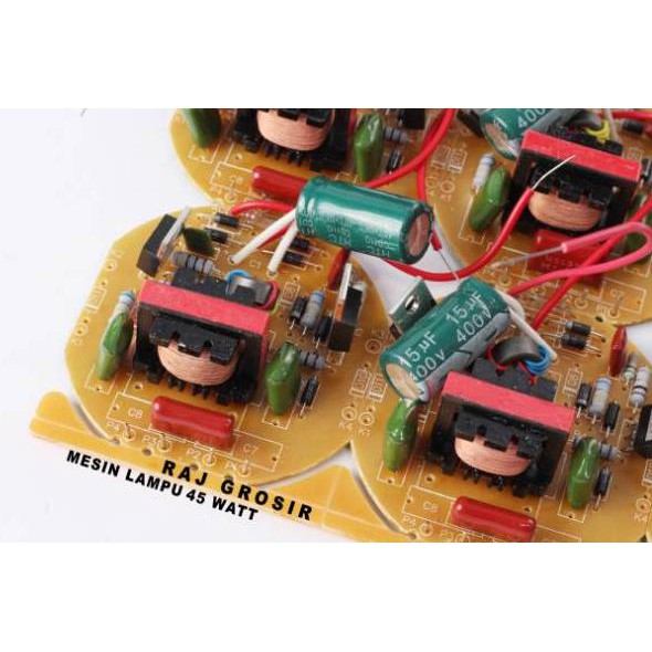 Ready Siap Kirim Mesin/PCB Lampu 45 Watt Elco 15 Uf