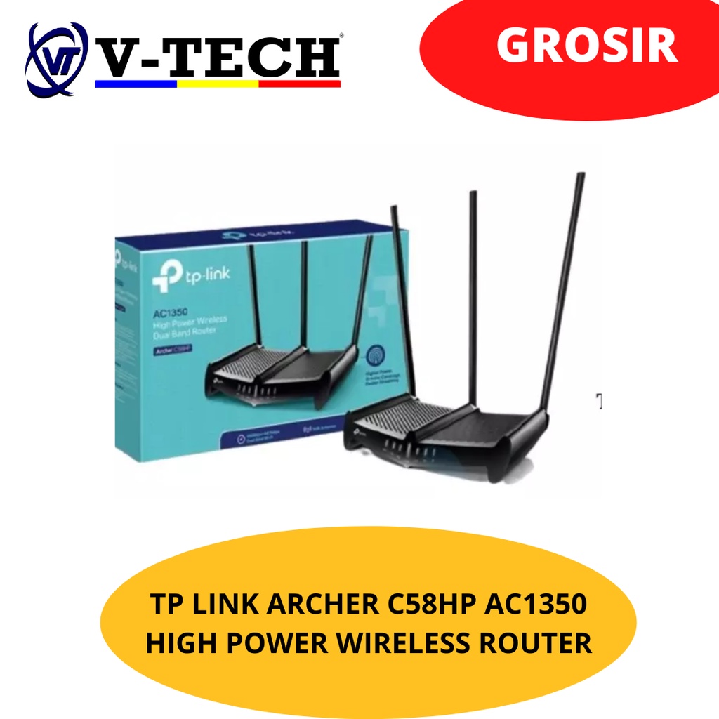 TP LINK ARCHER C58HP AC1350 HIGH POWER WIRELESS ROUTER