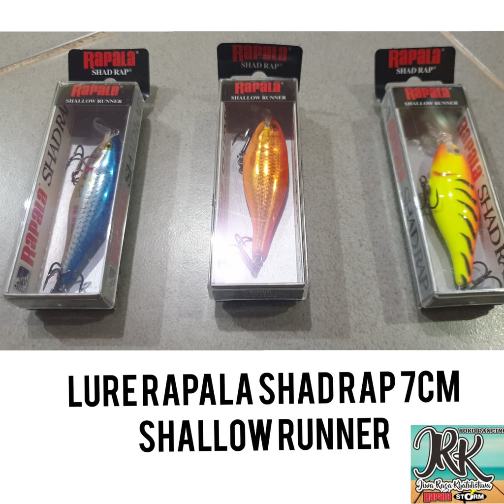 UMPAN PANCING RAPALA SHAD RAP 7CM - SHALLOW RUNNER
