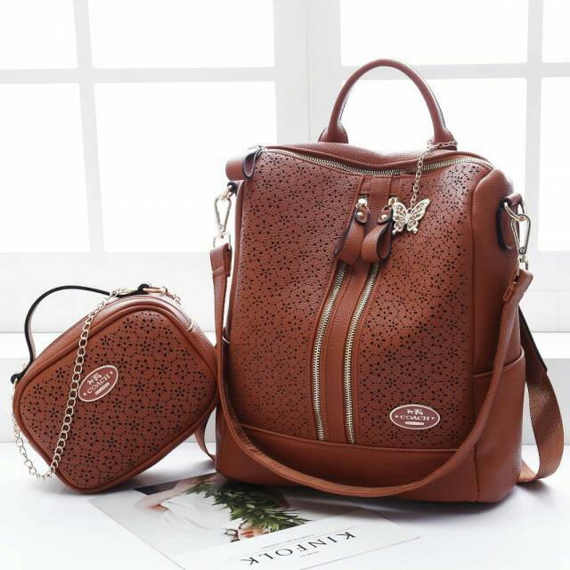Tas Wanita Coach Squarely Multifungsi Set Bag 3301 Tas Fashion Tas Import Free Tas Grosir