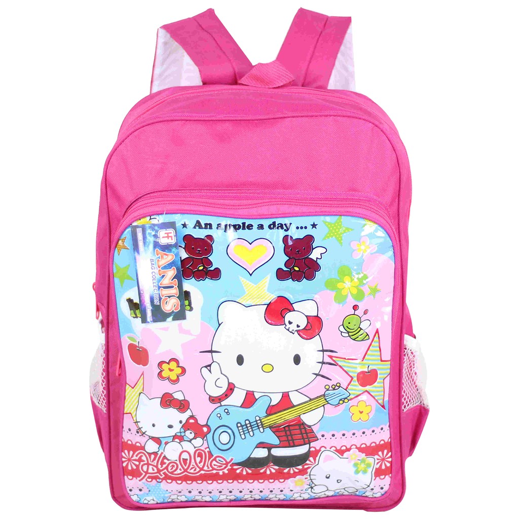 Tas Sekolah Perempuan Cewek Hello Kitty Ransel Gendong Anak Cewe TK SD Gambar Kartun Murah Meriah