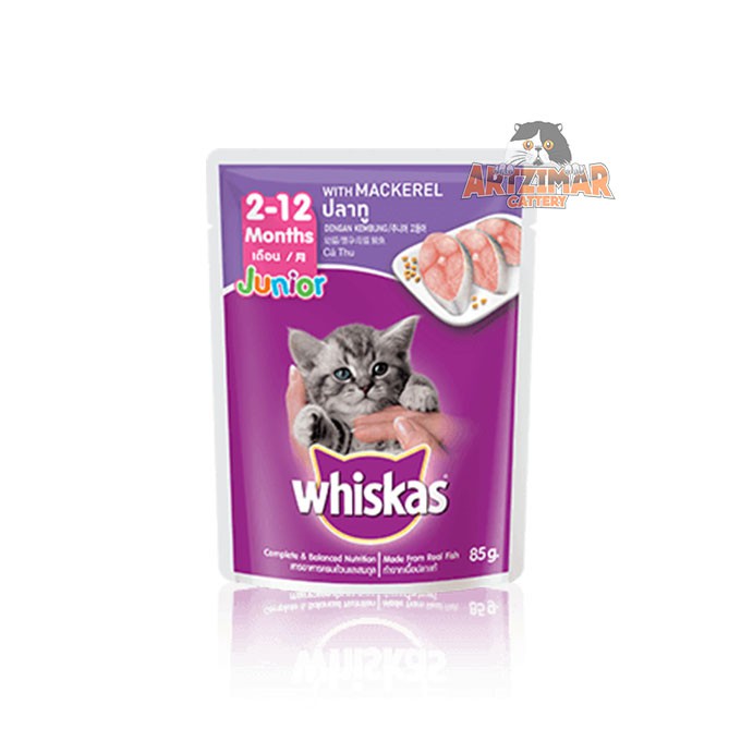 Whiskas Pouch Junior Mackerel 85Gr