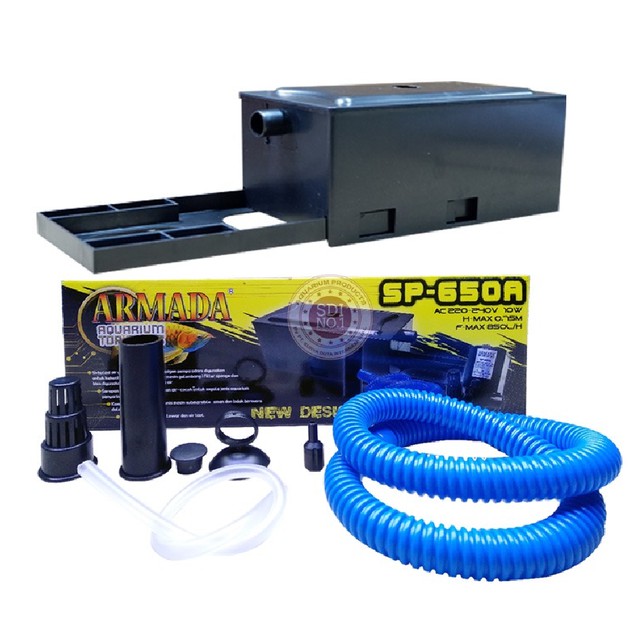 ARMADA 650 SP-650A SP650A box top filter atas lengkap aquarium aquascape