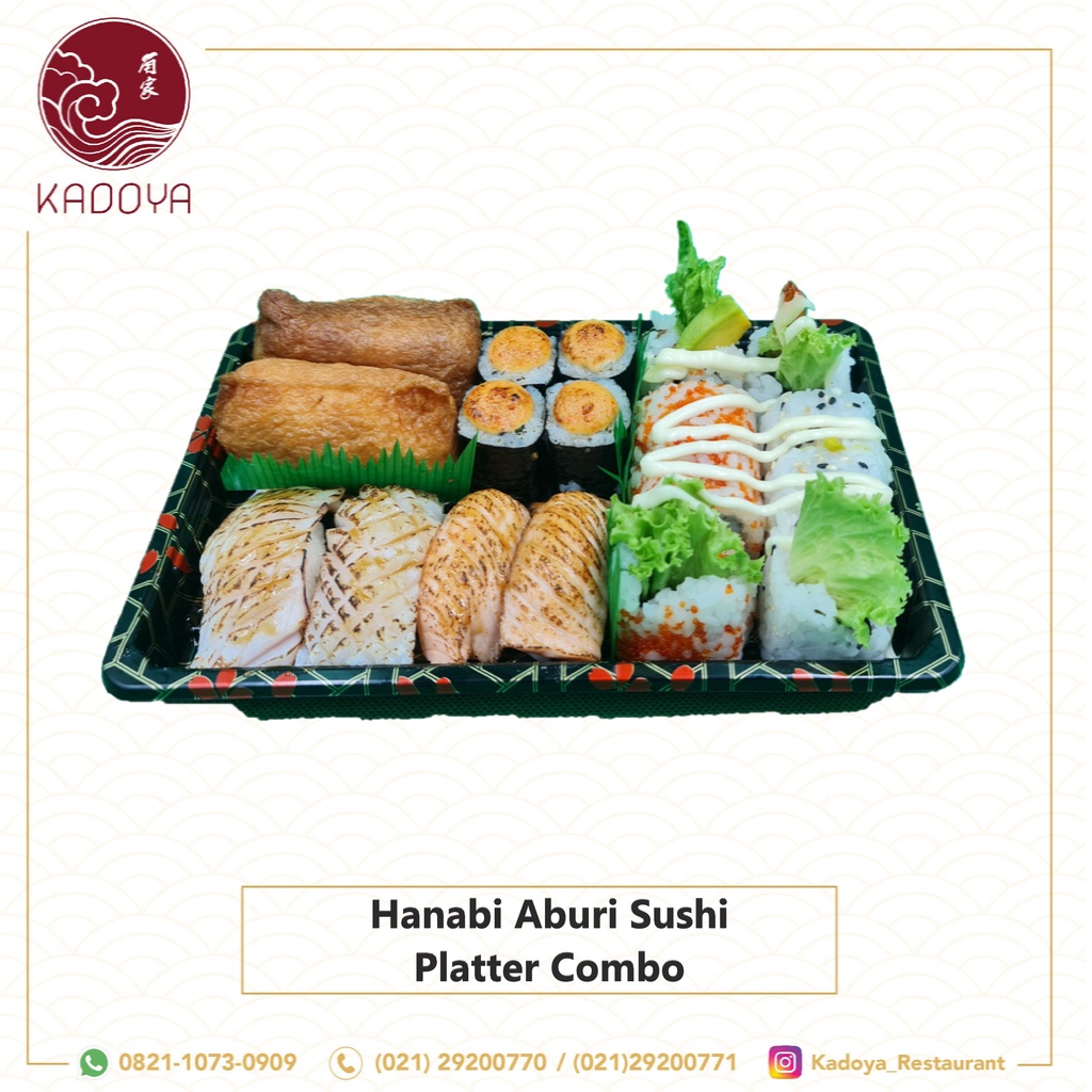 

Kadoya Hanabi Aburi Sushi Platter Combo
