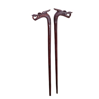 TONGKAT JALAN KAYU GALIH ASEM UKIR NAGA