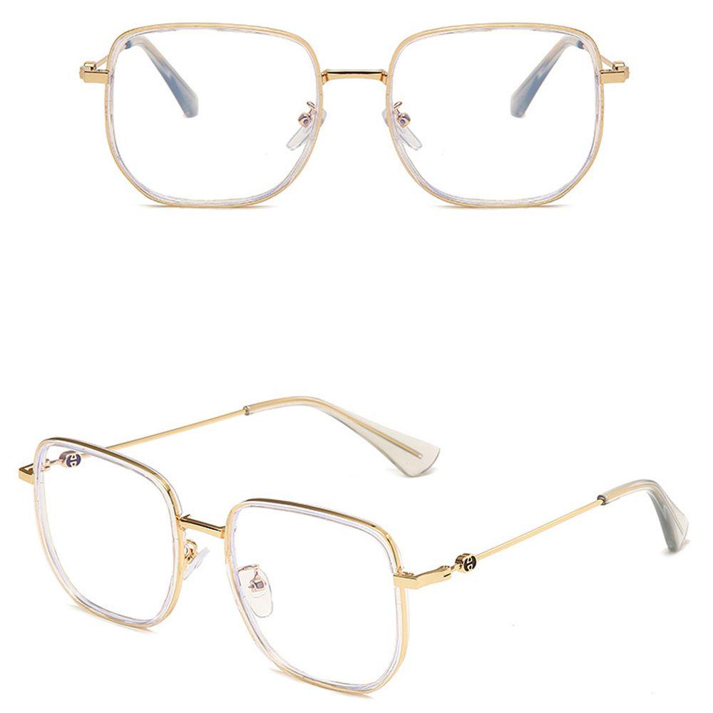 NEEDWAY Kacamata Anti Blue Light Pria Wanita Fashion Bingkai Kotak Vintage Square Frame Eyewear