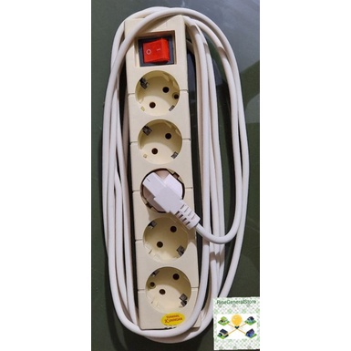 Stop Kontak Kabel SNI 1.5m 3m 5 meter Listrik 10A 2200VA STEKER 2-5 lubang SAKLAR kuningan terminal