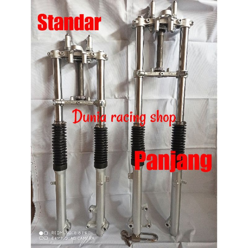 Shock Depan KLX Trail DTracker Standar dan Panjang modifikasi Trail KLX DTracker