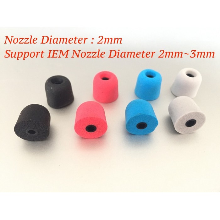 (Nozzle Kecil) Memory Foam Tips For Shure Se215 535 (Diameter 3mm)