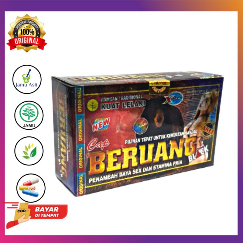 Kapsul Kuat lelaki || New Cap Beruang Black Asli