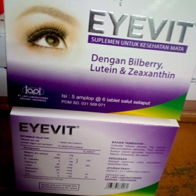 COD eyevit tablet vitamin mata isi 30 - EYEVIT TABLET VITAMIN MATA