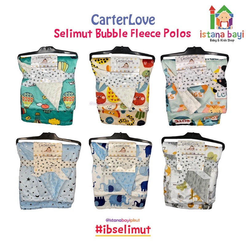 Carterlove Selimut double flecee Cotton Face - Selimut bayi premium