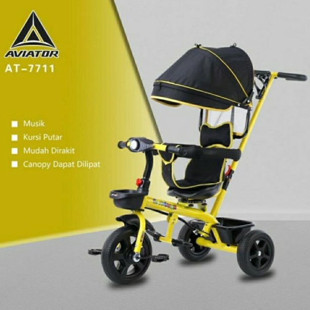 Sepeda anak roda tiga ticycle aviator AT 7711 7705 7709 Ori Pacific