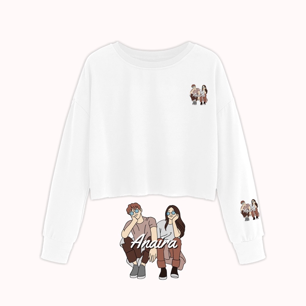 SWEATER CROP ANAIRA COUPLE WANITA ANAIRAOFFICIAL