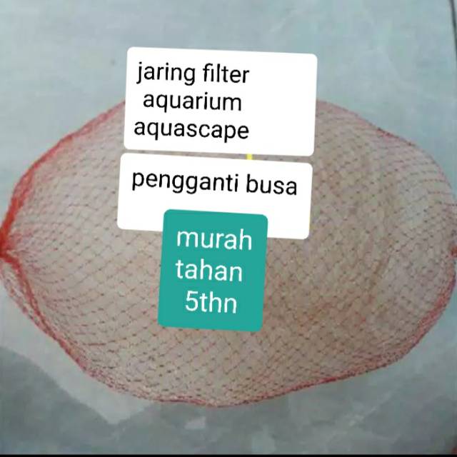 FILTER AQUARIUM/AKUARIUM JARING FILTER-PENGGANTI KAPAS FILTER BUSA  JATMAT