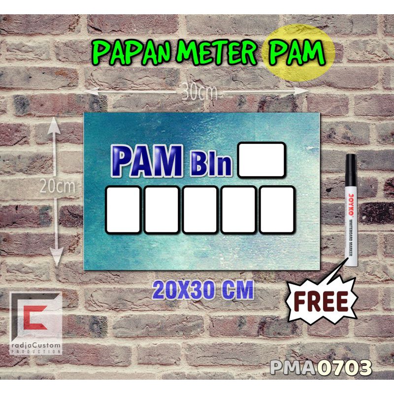 

RadjaCustom Papan Meter Listrik PLN PAM motif Unik - Pastel 03