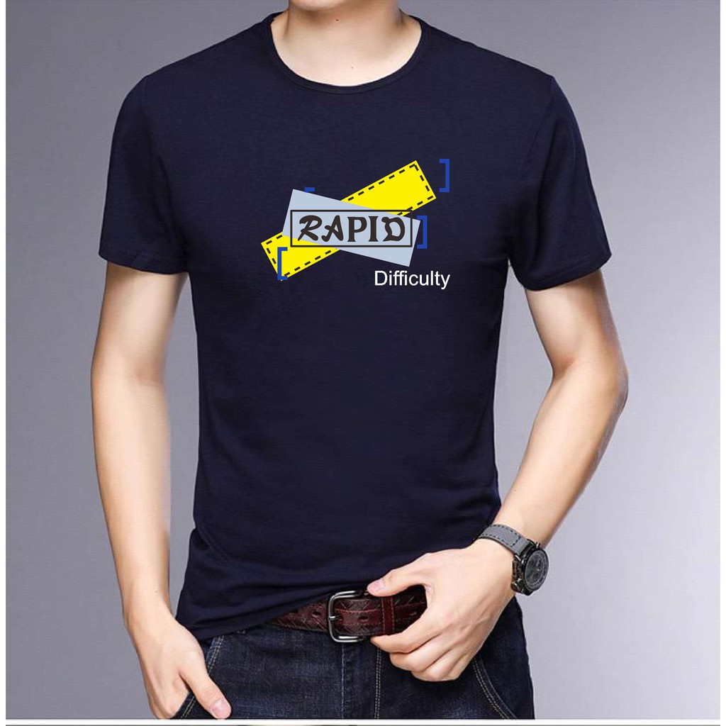 BS/COD/BAJU KAOS TANGAN PENDEK RAPID PRIA REALPICTURE