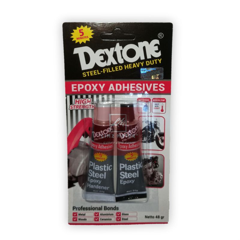 

Lem Campur Besi Dextone Epoxy Adhesive 5 Minute Original