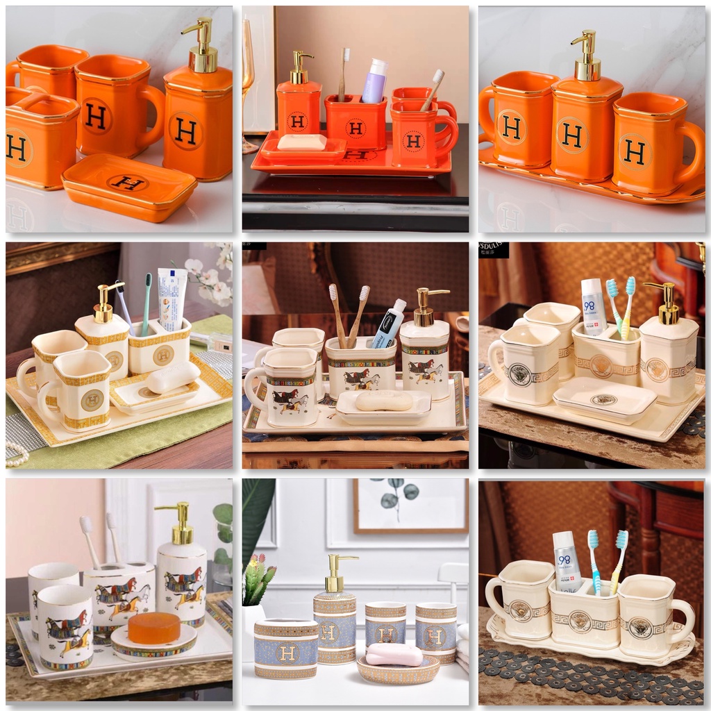 Jual Luxury Bathroom Tray Set 5 / 6 Pcs Royal H Mosaik H Kuda VRS