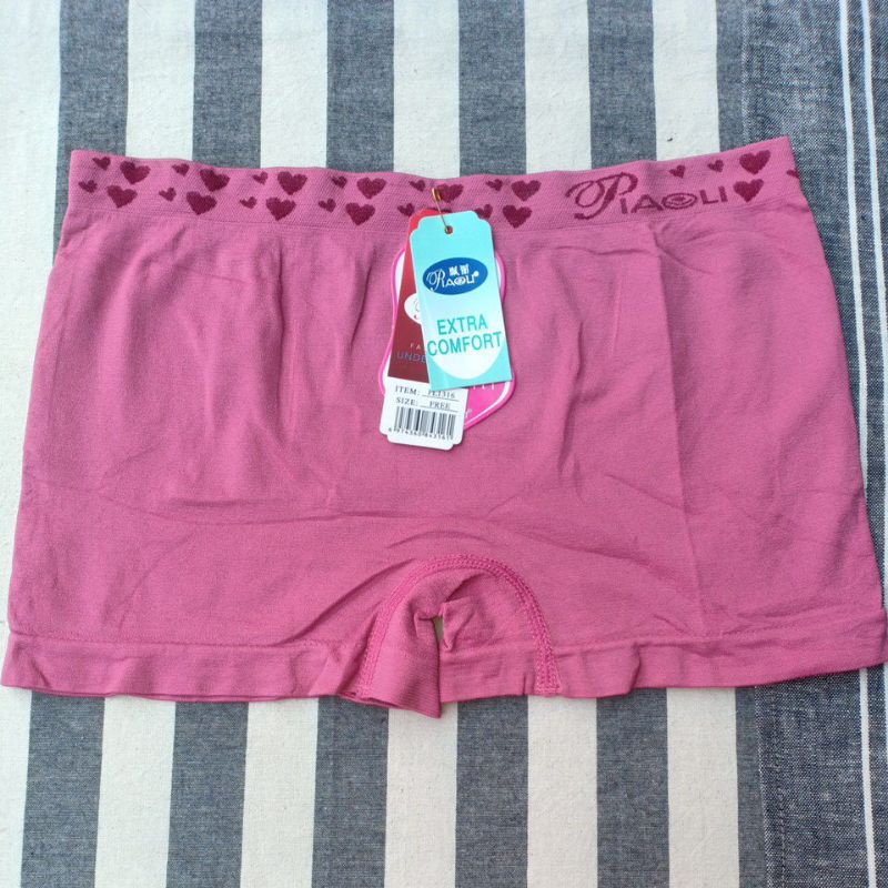 Boxer Wanita Halus Rajut Muat Besar / CD Boxer Jumbo Celana Dalam Wanita Jumbo Fit XXL Short 2in1
