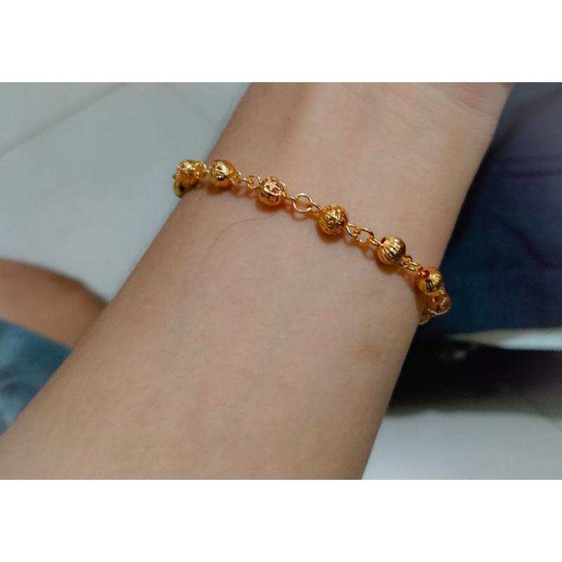 gelang tangan wanita xuping berlapis emas---GL013